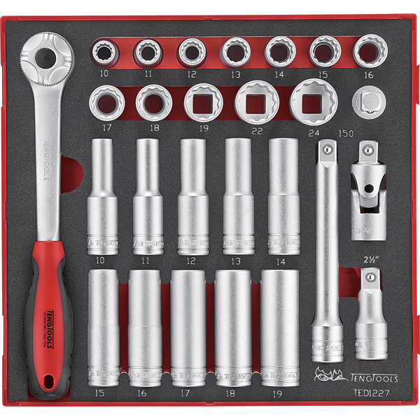 27 Piece 1/2" Drive Socket Set